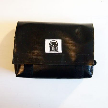 Flyertasche am Fahrrad