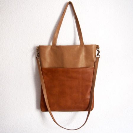 Lederbeutel mit Kreis-Futter