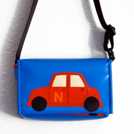 Kindergartentasche mit Auto / krambeutel Deine Wunschtasche / www.krambeutel.de