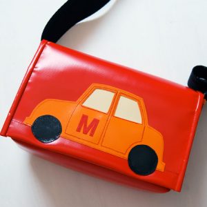 kindergarten tasche zum umhängen mit auto / krambeutel.de / krambeutel Deine Wunschtasche / Stefanie Ramb