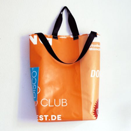 Altpapiersack aus Bannern / krambeutel Deine Wunschtasche / www.krambeutel.de / Stefanie Ramb