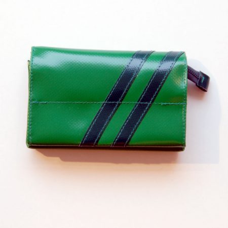 Geldbeutel Größe S aus LKW Plane mit Streifen / krambeutel Deine Wunschtasche / www.krambeutel.de / Stefanie Ramb München