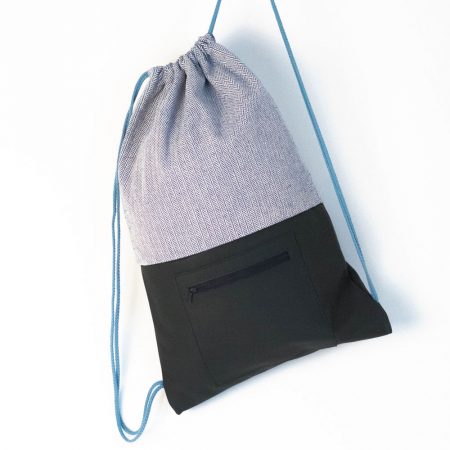 Turnbeutel Rucksack mit Echtleder und Öko-Baumwolle von krambeutel Deine Wunschtasche www.krambeutel.de Stefanie Ramb München