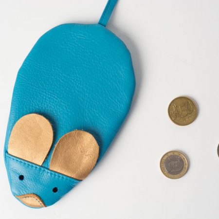 Mini-Maus Etui aus Echtleder von krambeutel Deine Wunschtasche handgemacht von Stefanie Ramb in München www.krambeutel.de