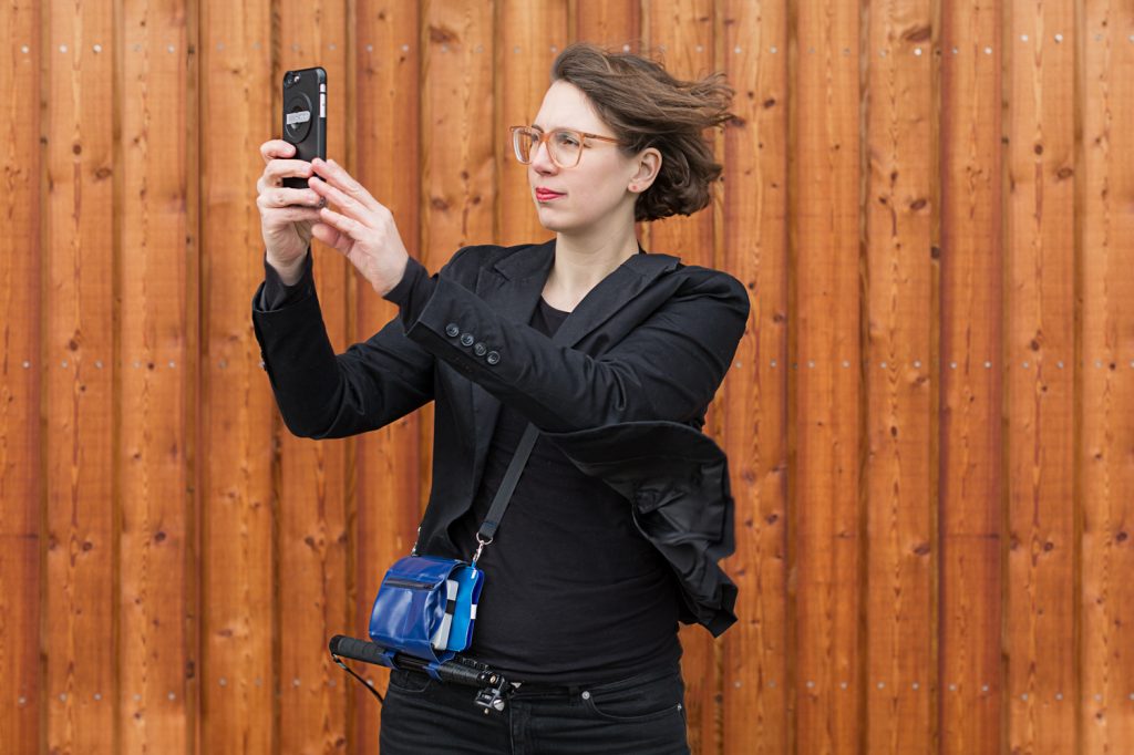 Stefanie Ramb / krambeutel / handgemacht Beutel und Taschen aus München aus recycelten Materialien Deine Wunschtasche Foto Simone Naumann