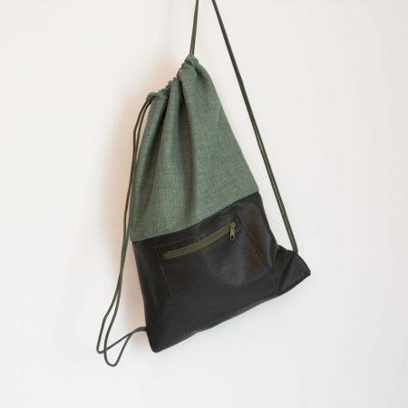 Turnbeutel aus fester Baumwolle und Leder, genäht von Stefanie Ramb München, krambeutel Deine Wunschtasche www.krambeutel.de