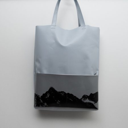 graue Planentasche mit Siebdruck "Ebnerjoch"