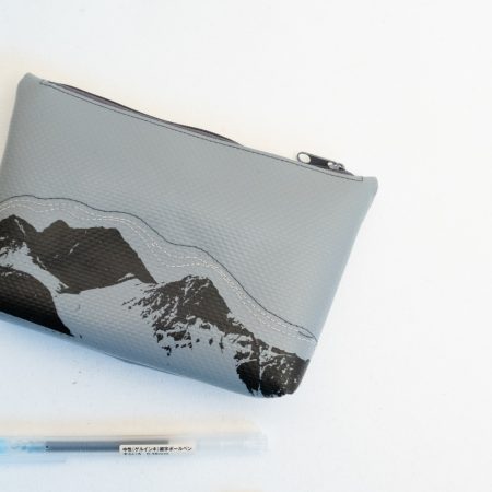 Dunkelgraues Reissverschluss Täschchen